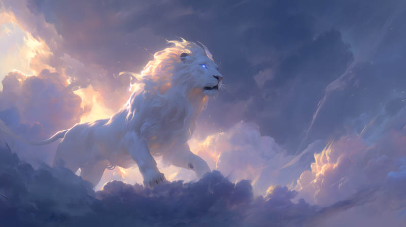 云端雄狮气势磅礴-图片