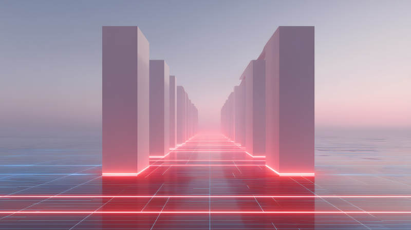 未来城市空间光线-图片