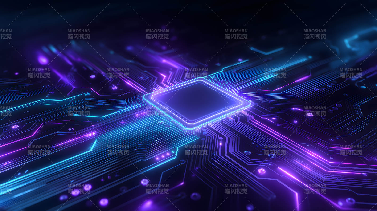 電路板芯片科技感十足-圖片