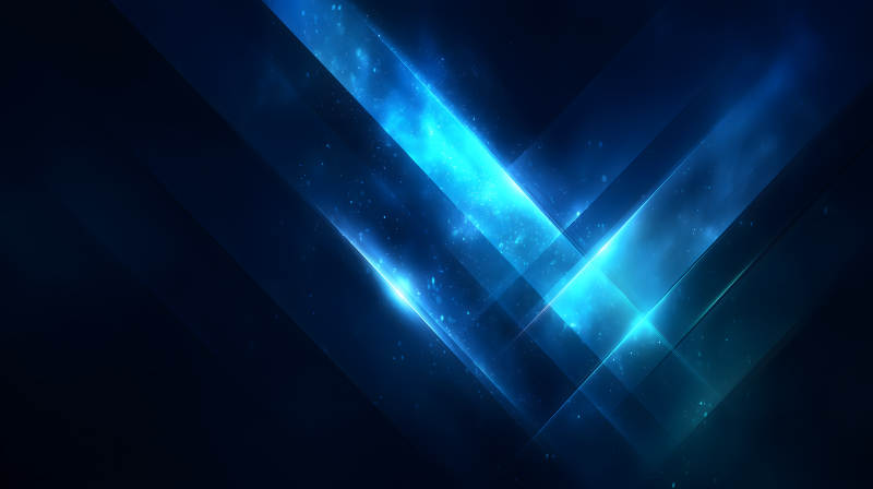 深邃蓝光几何抽象-图片