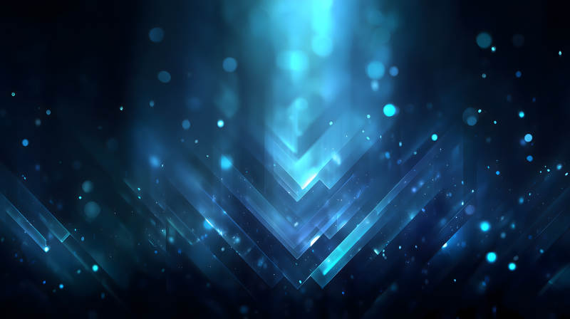 蓝色光芒抽象艺术-图片