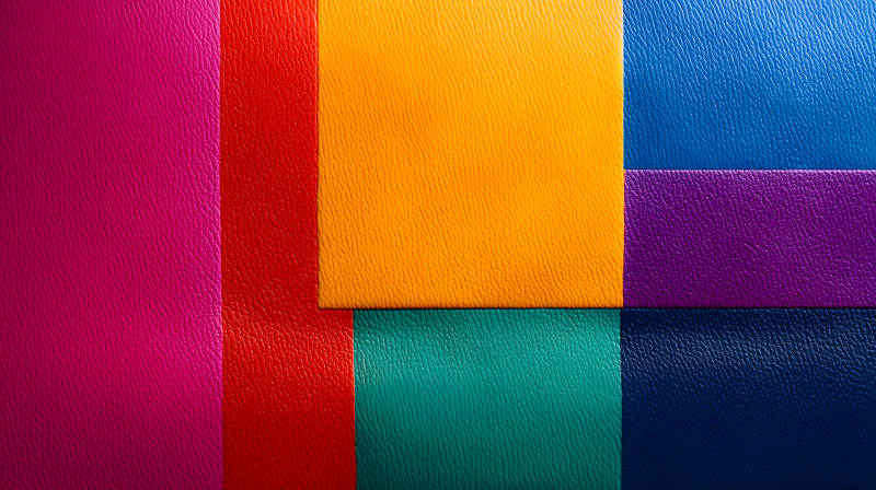 色彩鲜艳的几何拼贴-图片