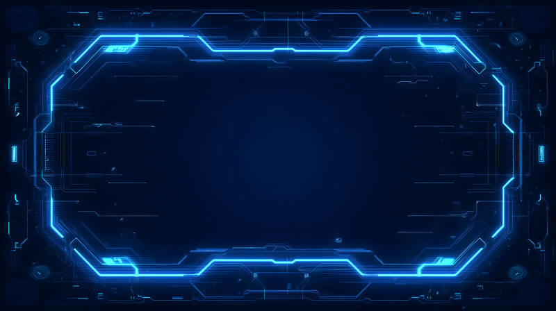 科技感十足的蓝光边框-图片