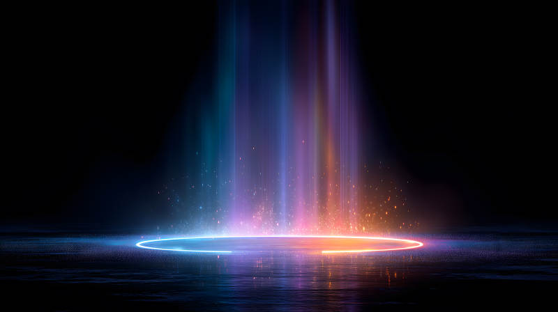 炫彩光束舞臺特效-圖片