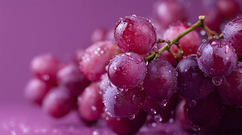 红葡萄晶莹剔透-图片