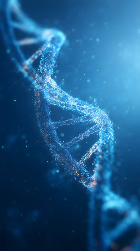 DNA螺旋科技藍圖抽象-圖片