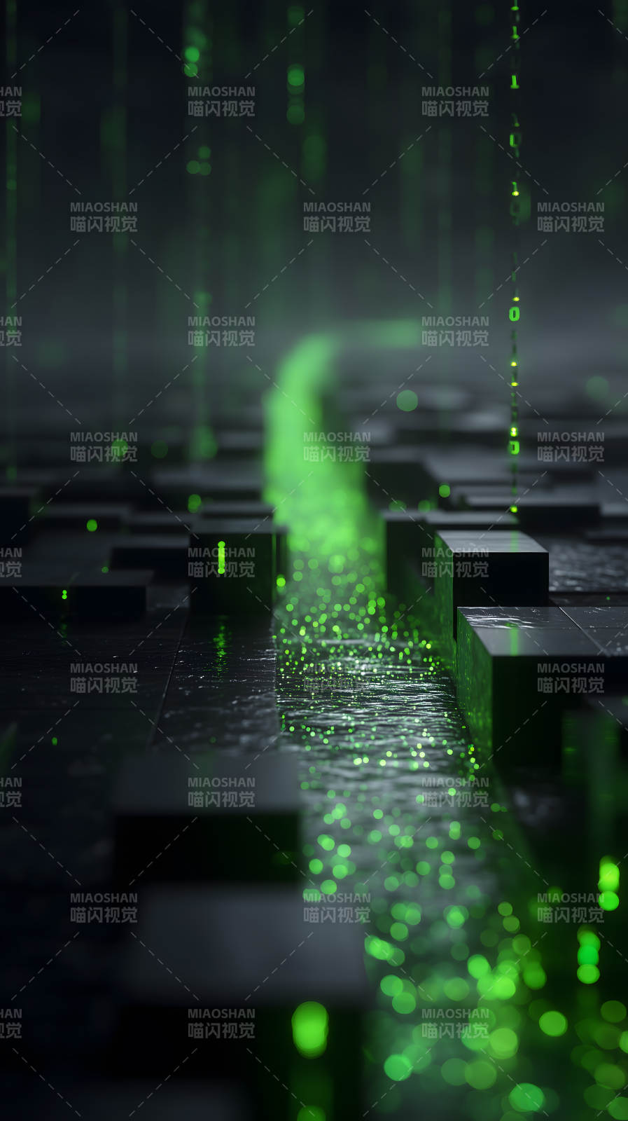 数字代码流光溢彩-图片