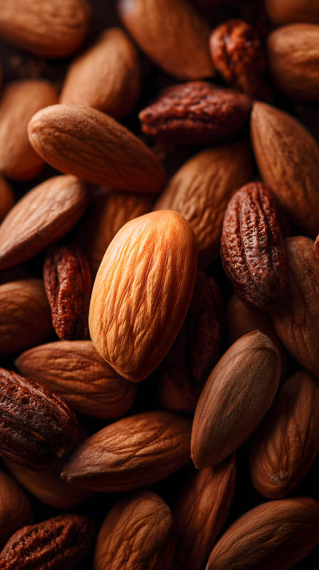 堅(jiān)果特寫美味誘人-圖片