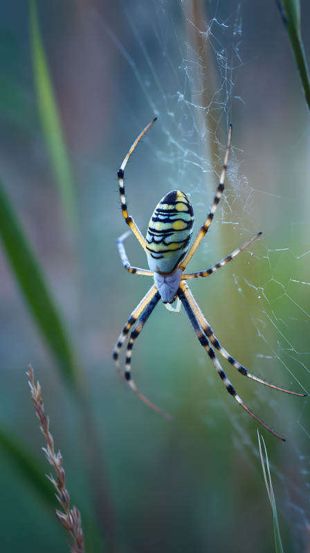 蜘蛛織網(wǎng)細(xì)節(jié)特寫-圖片