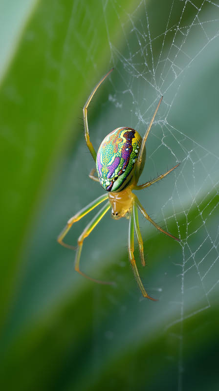 彩虹蜘蛛織網(wǎng)-圖片
