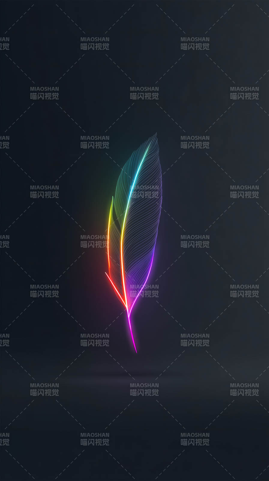 霓虹羽毛藝術(shù)設(shè)計(jì)-圖片