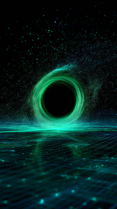 黑洞吞噬宇宙能量-圖片