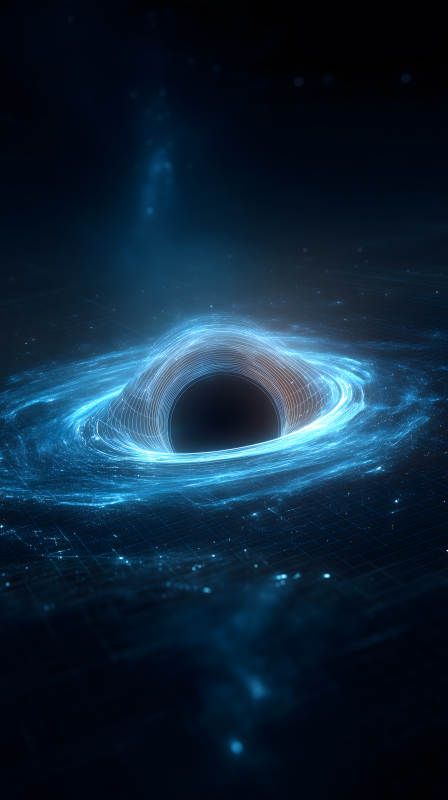 黑洞引力漩渦星云宇宙-圖片