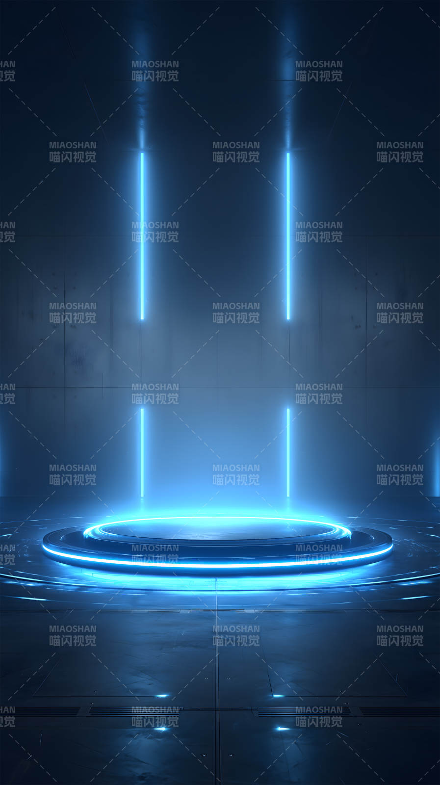 未来科技展台霓虹光-图片