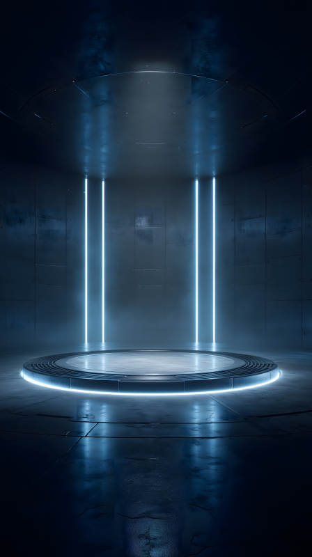 未來感舞臺科技藍光-圖片