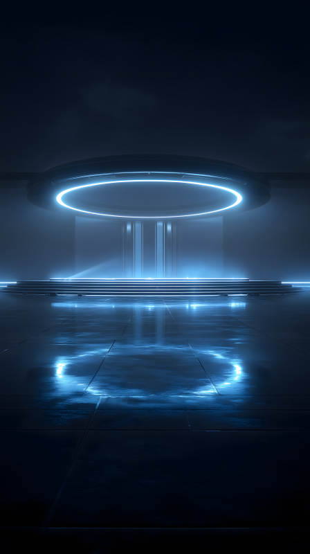 未來科技感空間-圖片