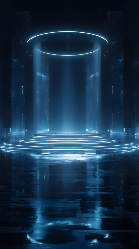 未來科技空間光效-圖片