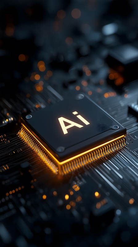 芯片AI科技發光-圖片