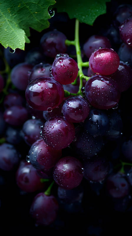 濕潤葡萄特寫-圖片