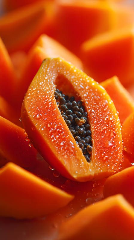 鮮美多汁的木瓜-圖片