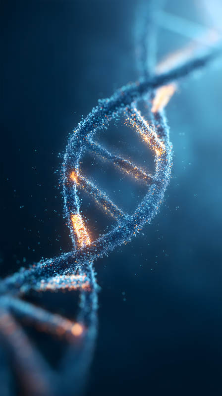 DNA螺旋結構圖示科技感十足-圖片