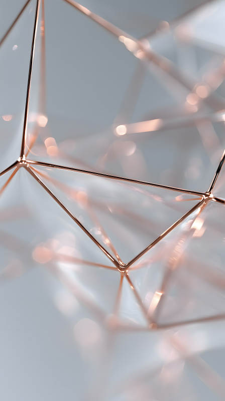 金屬幾何裝飾藝術-圖片