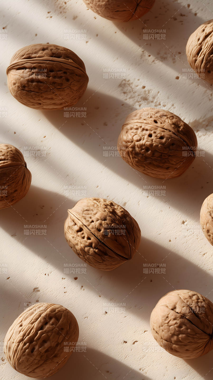 堅果特寫光影氛圍-圖片