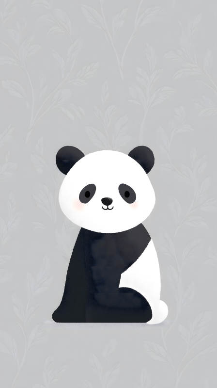 可愛熊貓壁紙-圖片
