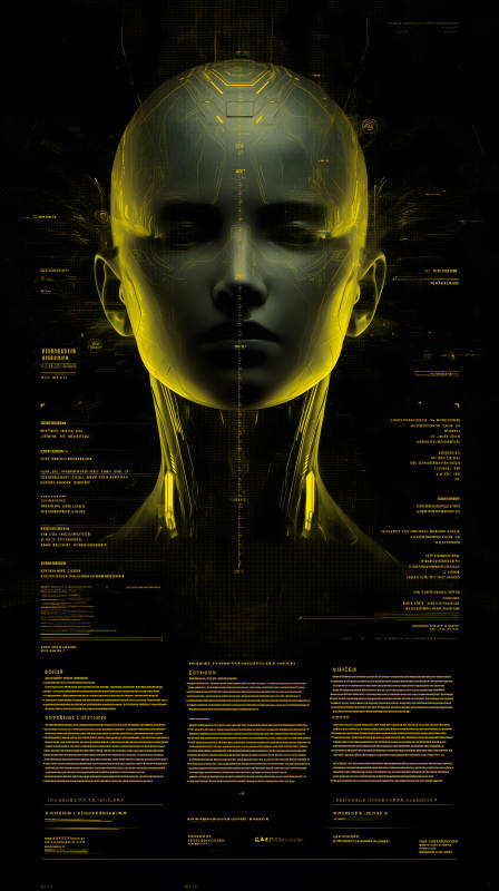 賽博朋克風格的人工智能-圖片