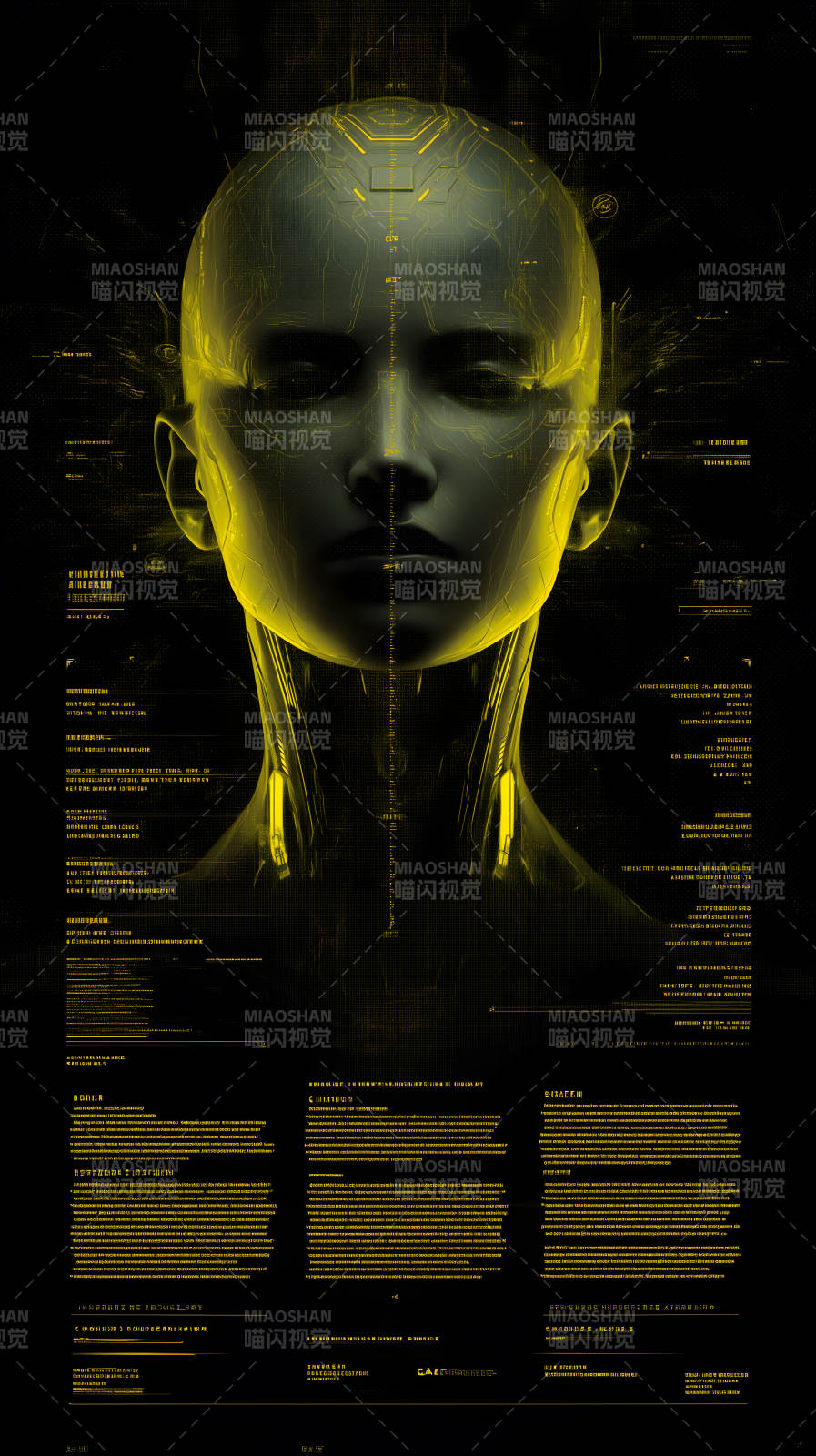 賽博朋克風格的人工智能-圖片