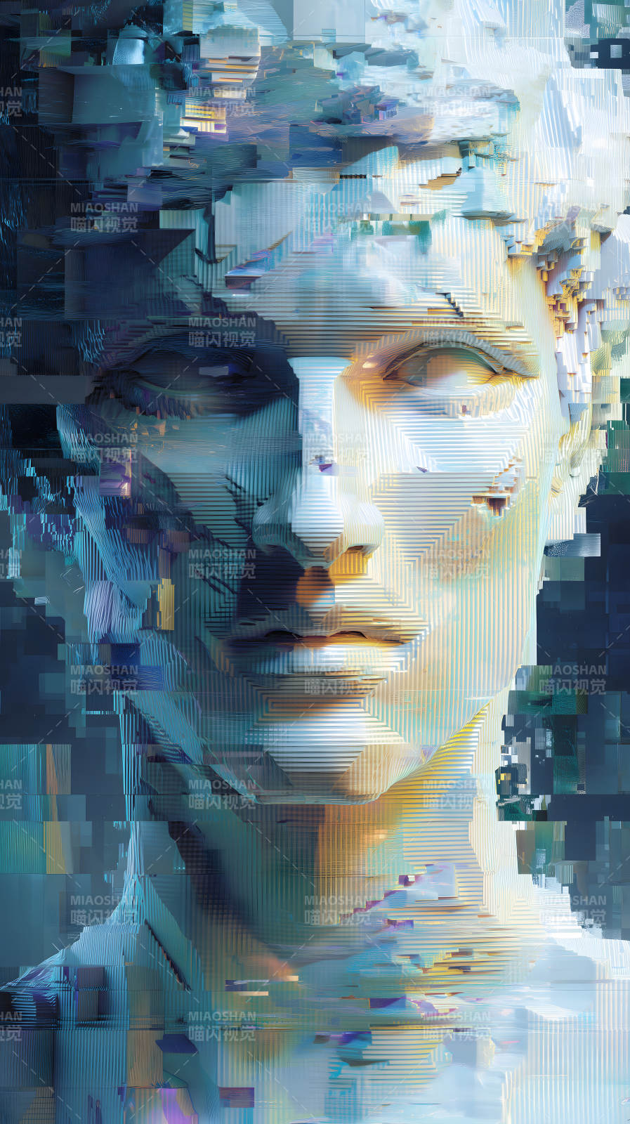 数字人像破碎幻境-图片
