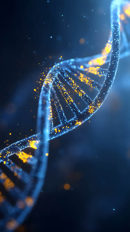 DNA螺旋結構發光圖-圖片