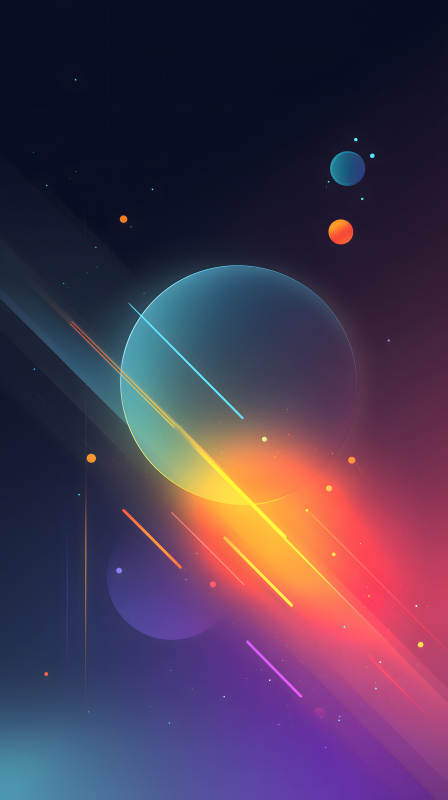 宇宙抽象多彩絢麗-圖片