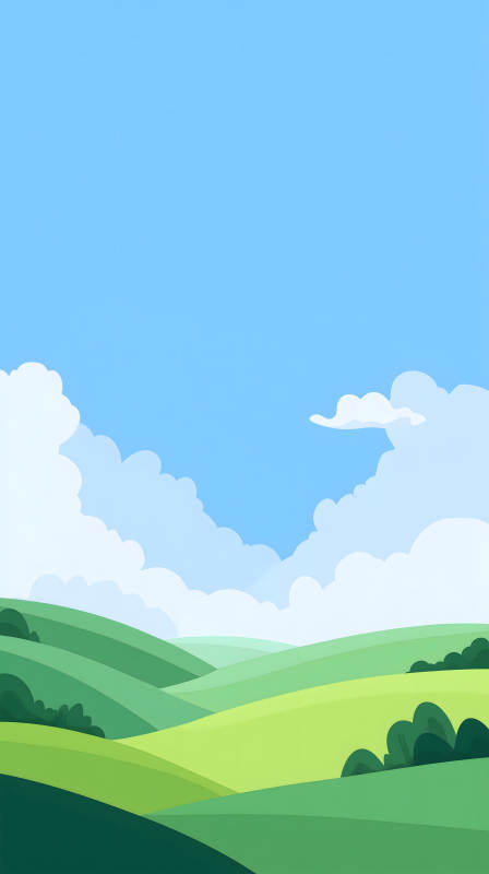 綠野晴空景色-圖片