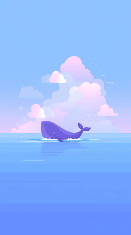 鯨魚云海唯美畫面-圖片