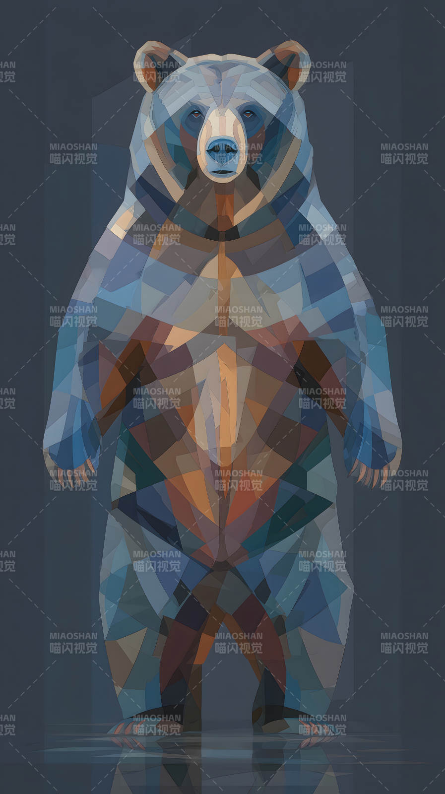 幾何熊圖像藝術-圖片