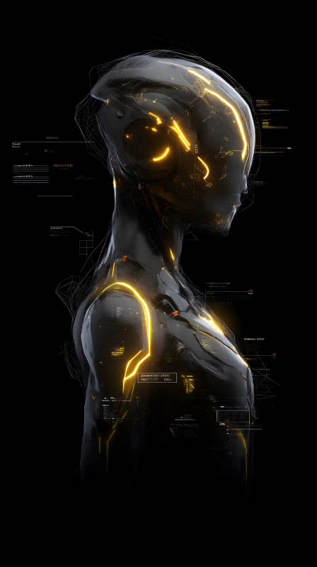 未來科幻生物側影-圖片