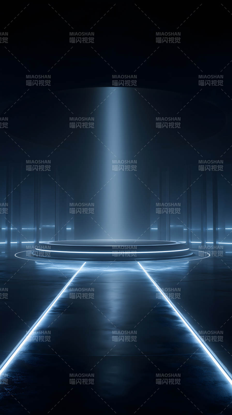 未來舞臺藍光-圖片