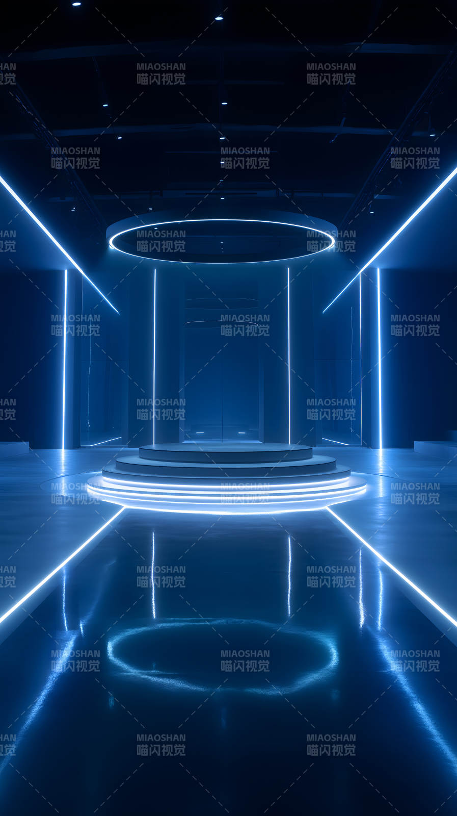 未來感舞臺藍光科技-圖片
