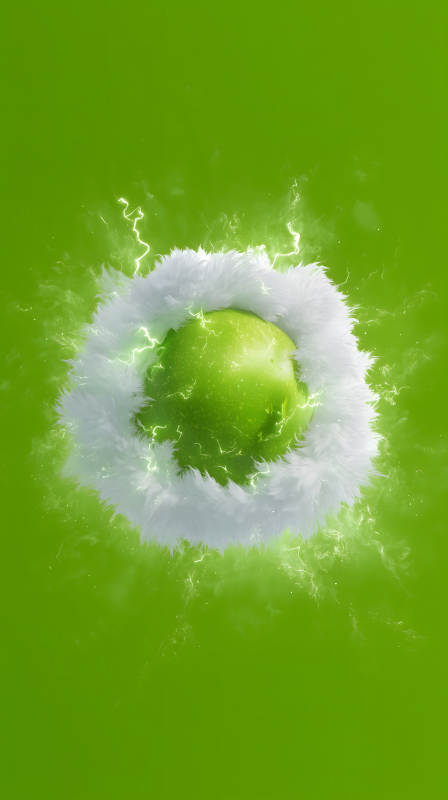 蘋果毛圈雷電特效-圖片