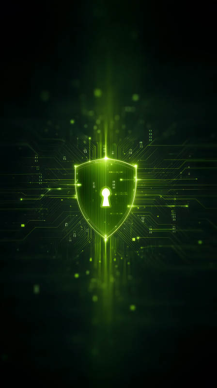 安全保護科技盾牌-圖片