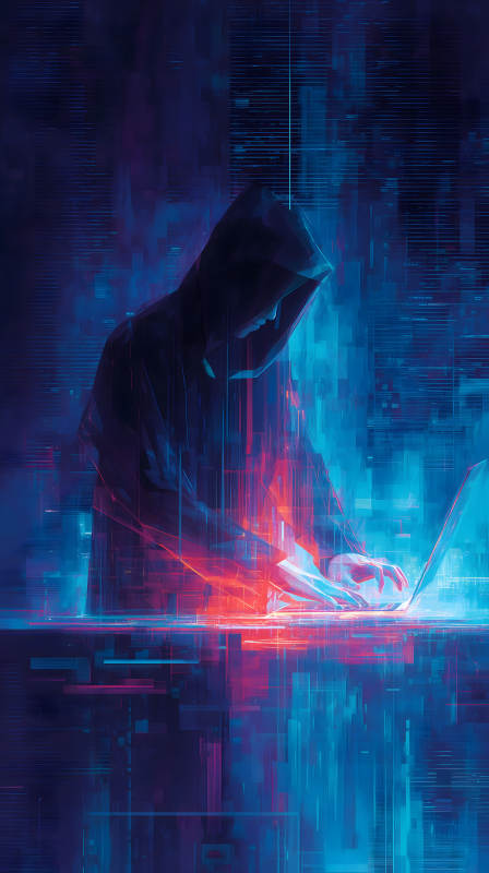 黑客入侵數字世界-圖片