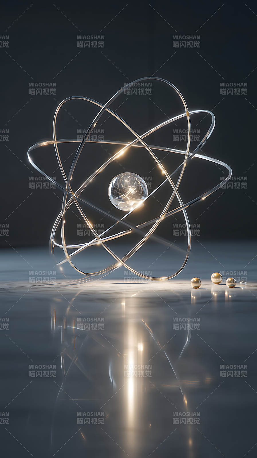 原子模型的光影艺术-图片