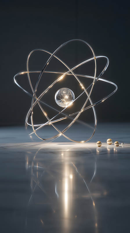 原子模型的光影藝術(shù)-圖片