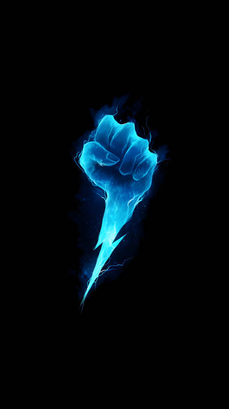 藍(lán)色閃電拳頭-圖片