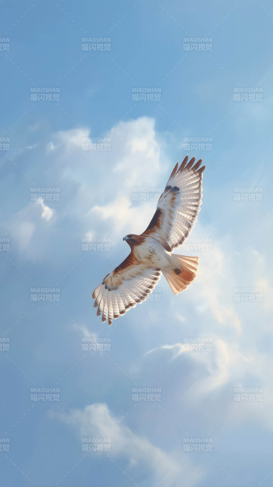 翱翔天际的鹰隼-图片