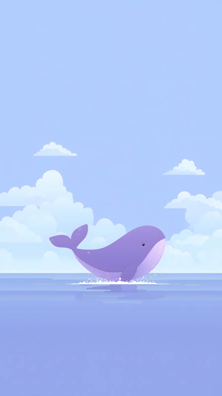 鯨魚躍出水面-圖片