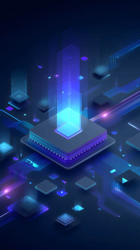 科技未來芯片網絡-圖片