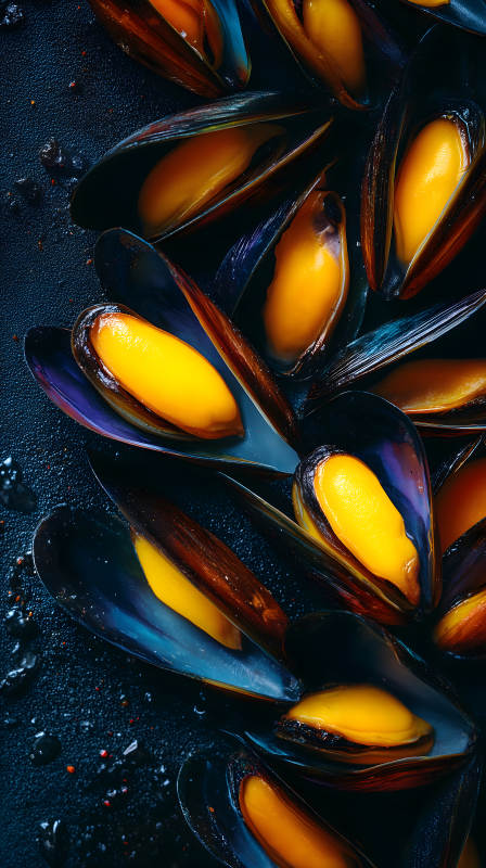 鮮美飽滿的青口-圖片