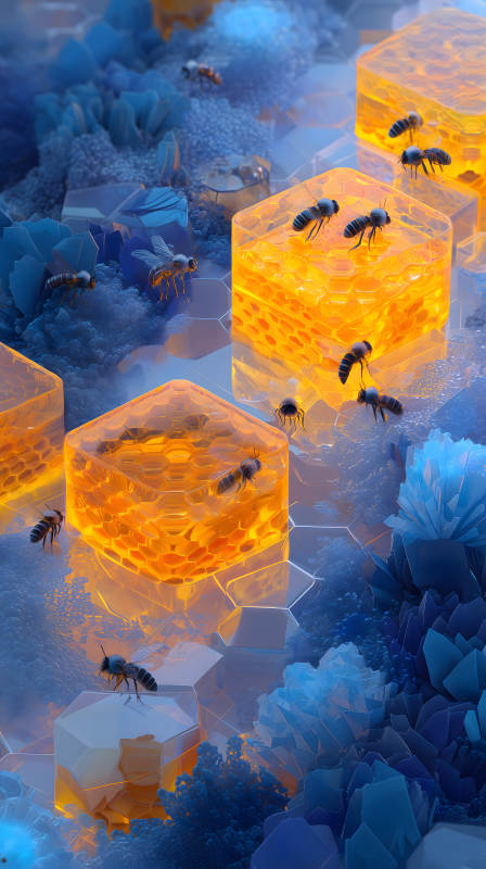 蜂巢奇觀琥珀世界-圖片